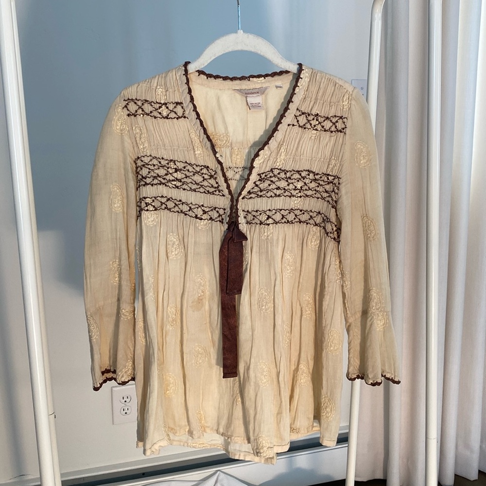 Sundance BoHo blouse xs